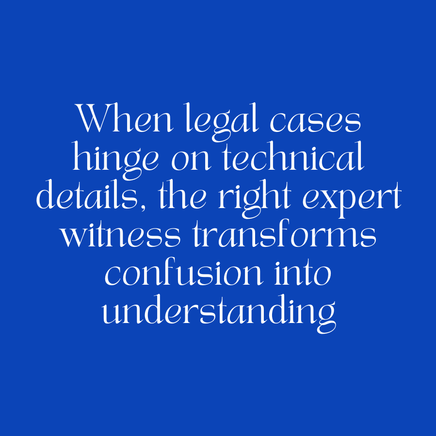expert witness use of law and science