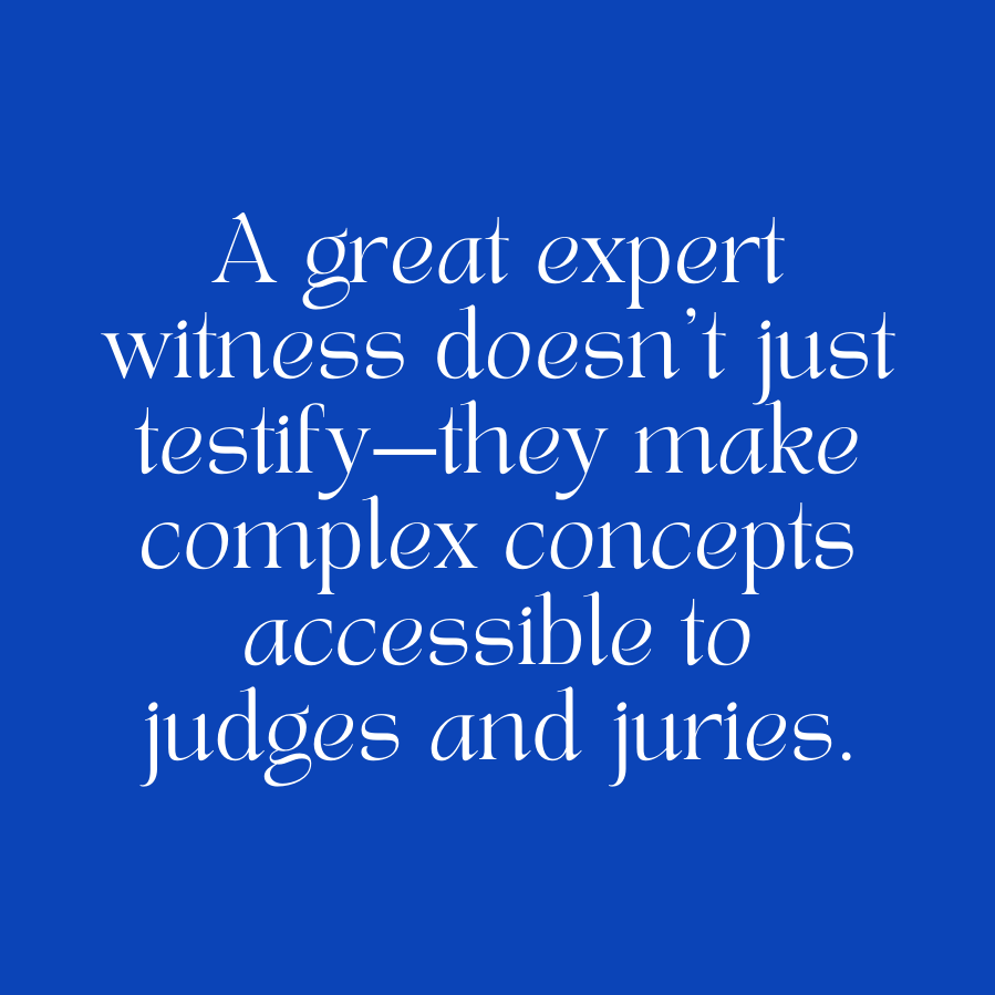 Expert Witness for Litigation