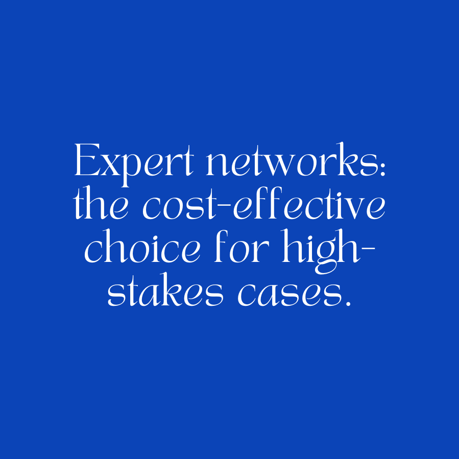 Expert Witness Networks Cut Litigation Costs