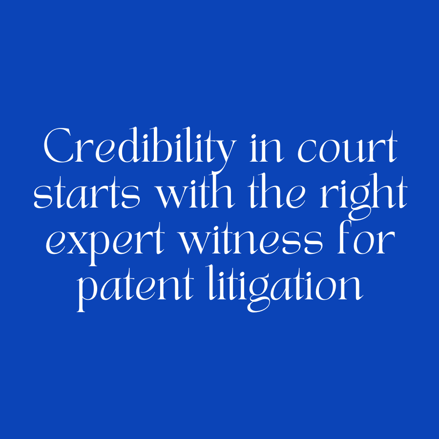 Patent Litigation Expert Witness Testimony